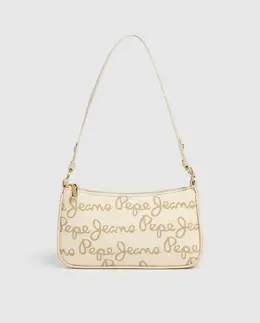 Женская сумка-бандо Gesine с логотипом и одной ручкой Pepe Jeans, белый a54999345 | blanco