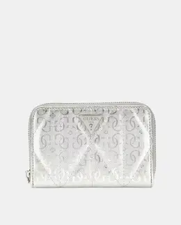 Средняя сумка с молнией Guess, серебряный a55366556 | plata