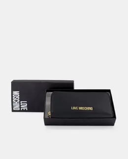 Средняя сумка-кошелек с молнией Love Moschino, черный a51705756 | negro