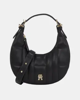 Черная стеганая сумка через плечо Tommy Hilfiger, черный a54783122 | negro
