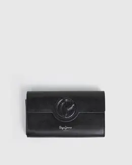 Женская сумка-кошелек Cartera Limited с классическим гравированным логотипом Pepe Jeans, черный a54999454 | negro