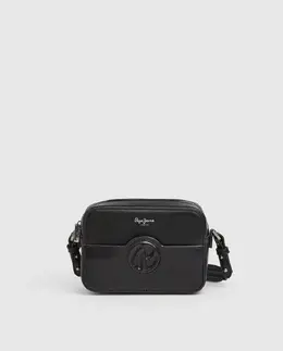 Женская сумка-багет Beverly Limited с центральным логотипом "P" и длинной ручкой Pepe Jeans, черный a54998991 | negro
