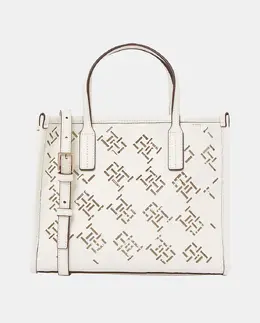 Мини-сумка тоут белого цвета с инициалами Tommy Hilfiger, белый a54783158 | blanco
