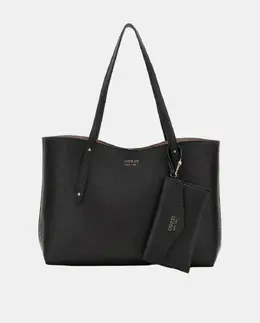 Сумка-тоут на плечо с застежкой-молнией Guess, черный a55366421 | negro