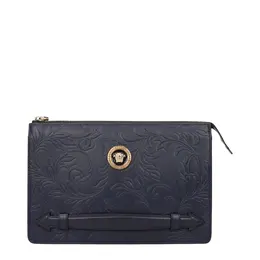 Versace Blue Leather Clutch Bags ve15247676997897bt
