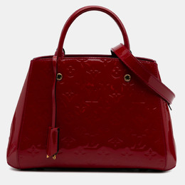Louis Vuitton Red Monogram Vernis Montaigne BB Bag 1193766