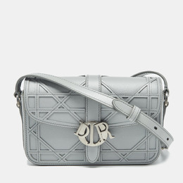 Christian Dior Grey Cosmo Laser Cut Cannage Leather Mini Christian Dior Charm Shoulder Bag 1191229