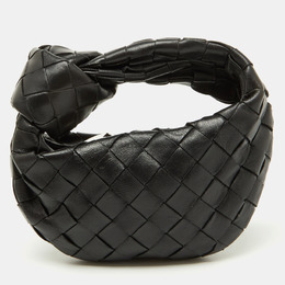 Bottega Veneta Black Intrecciato Leather Micro Candy Jodie Bag 1190999