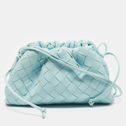 Bottega Veneta Light Blue Intrecciato Leather Mini The Pouch Bag 1189262
