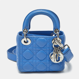 Christian Dior Blue Cannage Leather Nano Lady Christian Dior Tote 1191250