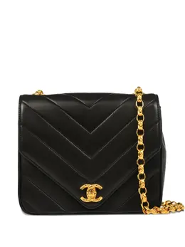 Chanel 1992 chevron-quilting shoulder bag 31309579