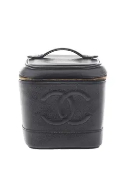 Chanel 1997-1999 CC Caviar Case vanity bag 31627191