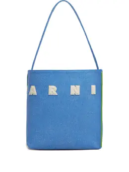 Marni logo-patch tote bag 30554274