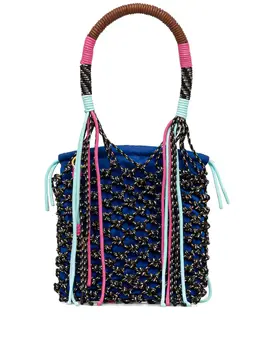 Pinko rope-trimmed bucket bag 31144312