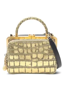 Chanel 2019 croc-embossed leather shoulder bag 31503271