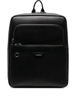 Lacoste logo-plaque leather backpack 31003840