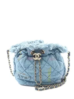 Chanel 2021 small denim shoulder bag 31506208