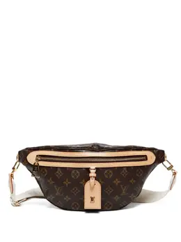 2020s Louis Vuitton Monogram Belt Bag 31571610 | Vintage Brown Top Zipper Adjustable Strap