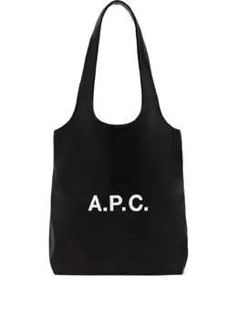 A.P.C. logo-plaque tote bag 30456516
