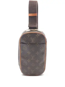 Louis Vuitton 20cm Pochette Ganja Monogram Brown Canvas Belt Bag with Gold-tone Hardware - Article: 31506110
