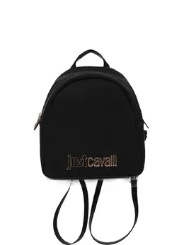 Just Cavalli 31034150 Backpack Black Gold-Tone Logo