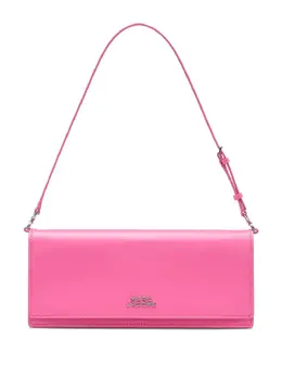 Marc Jacobs small The Mirror shoulder bag in pink leather with flower cutout detail - Art. 30929252