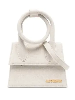 Сумка Le Chiquito Noeud с изогнутой ручкой Jacquemus, нейтральный 31557067 | нейтральные цвета