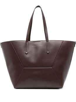Brunello Cucinelli mbtkd2571c4181 Dc Duo Leather Tote Bag Burgundy