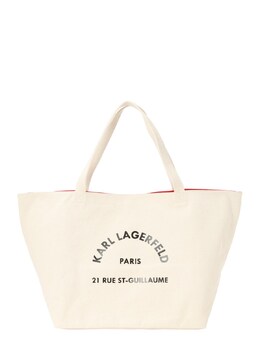 Сумка-шоппер Karl Lagerfeld Rue St-Guillaume, натуральный белый tas022840 | natural white