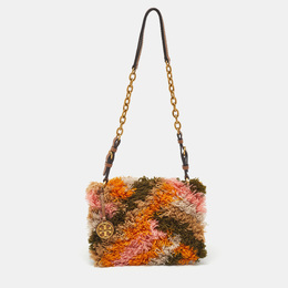 Tory Burch Multicolor Fabric and Leather Sadie Rug Shoulder Bag 1193669