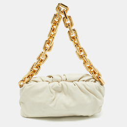 Bottega Veneta Off White Leather The Chain Pouch Bag 1193104