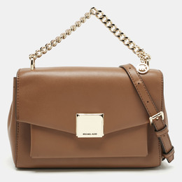 Michael Kors Brown Leather Small Lita Shoulder Bag 1192172