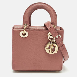 Christian Dior Red Lizard Small Lady Christian Dior Tote 1191451