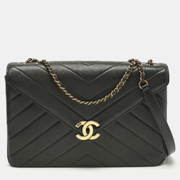 Chanel Black Quilted Leather Coco Envelope Flap Bag 1191234