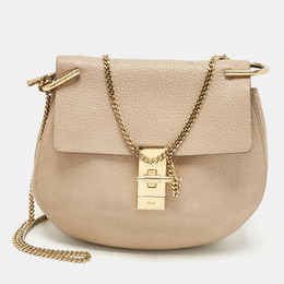 Chloe Light Beige Medium Drew Shoulder Bag 1191642