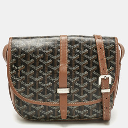 Goyard Brown Goyardine Coated Canvas Belvedere ll PM Bag 1189685