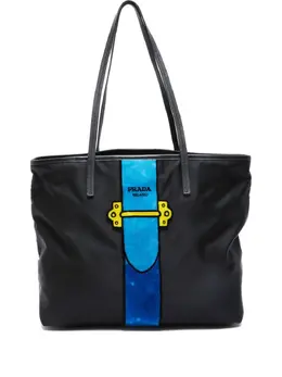 Prada 2000-2015 Logo Print Tote Bag: Article 31575636