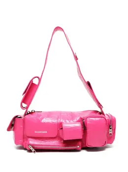 Balenciaga 2025 Sling XS Shoulder Bag, Pink Lambskin with Silver Hardware - Model: 31576062