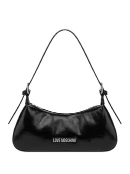 Love Moschino logo-plaque zip-fastening shoulder bag 31028145