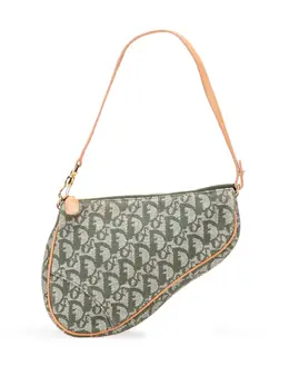Christian Dior 2001 Mini Diorissimo Canvas Saddle Pochette shoulder bag 31642534