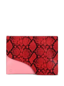 Atp Atelier Sardegna snakeskin-print leather laptop bag (15") 31577637