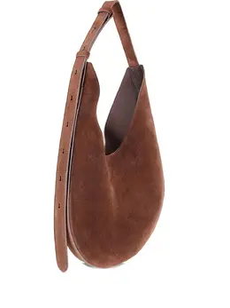 Aesther Ekme Suede-Curved Shoulder Bag 31471671