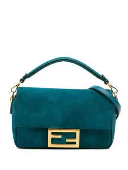 FENDI 2010-2025 Mini Suede Baguette Satchel - Model: 31643154