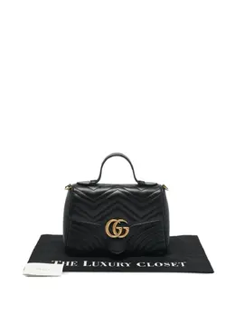 Gucci GG Marmont Black Matelassé Leather Bag (SKU:31326842)