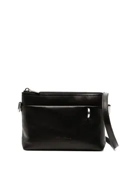 Rick Owens Adri Bag Black Top - Zip Fastening, Front Slip Pocket, Internal Slip Pocket, Adjustable Strap