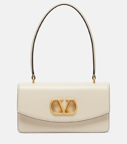 Сумка-тоут из кожи Vain с логотипом V Valentino Garavani, Butter White p01056395 | butter white