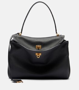 Средняя кожаная сумка Rodeo Balenciaga, черный p01075791 | black