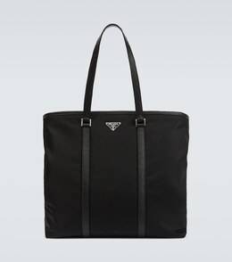 Сумка-тоут с отделкой из Re-Nylon кожи Prada, черный p00837335 | nero