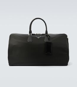 Сумка с кожаными вставками Prada, черный p00878813 | nero