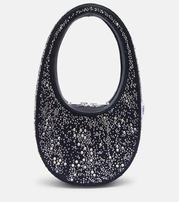 Сумка-тоут с кристаллами Swipe Coperni, Black-Silver p01008522 | black-silver